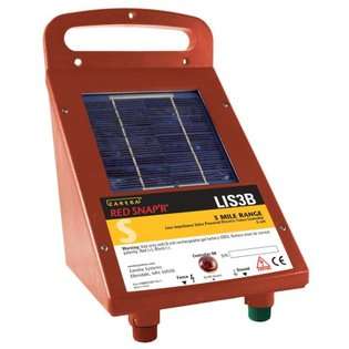   LIS3B Electric Fence Red SnapR Solar Powered 3 Mile Range Controller