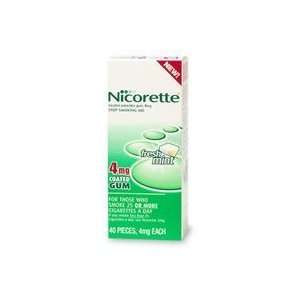   Nicorette 4 mg 40 Coated Pieces FRESH MINT Gum