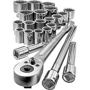 22 pc. 3/4 in. Drive Metric Socket Wrench Set  Craftsman Tools 