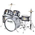  by Cecilio MJDS 5 SR Complete 16 Inch 5 Piece Silver Junior Drum Set 
