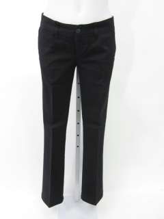 ZARA BASIC Black Cotton Bootcut Pants Trousers Slacks S  
