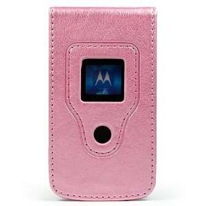 PCMICROSTORE Brand Motorola Razr V3 V3c V3m V3i V3r V3t Pink Leather 