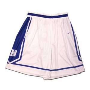  Nike Duke Blue Devils White Replica Basketball Shorts 