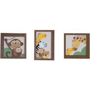  Lambs and Ivy Baby Luv 3 pc. Wall Art Baby