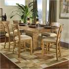 Alpine Furniture Anderson Pub Table Set with Butterfly Leaf in Medium 