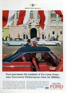 1963 Ford Falcon & Galaxie Original Color Ad  