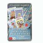 fermi Kids Cards Jacks N Ball Pick Up Sticks Combo Games Case Pack 4