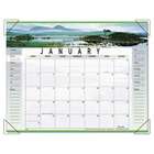 Visual organizer Panoramic Seascape Monthly Desk Pad Calendar