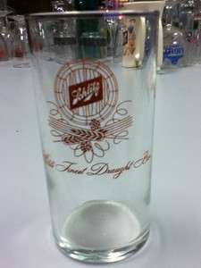 9G6 SCHLITZ BEER GLASS MINI BARREL GLASSWARE VINTAGE BREWERY BAR 