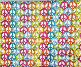   dog collar groovy mod peace signs lime pink aqua yellow blue and more