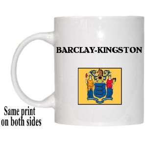   US State Flag   BARCLAY KINGSTON, New Jersey (NJ) Mug 