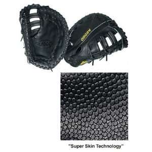  12 1St Base Black Leather Baseball Gloves BLACK LEFT HAND 