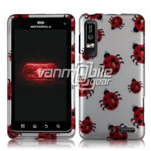 /Red Lady Bug Hard 2 Pc Design Plastic Case + Screen Protector + Car 