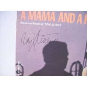   Sheet Music Signed Autograph A Mama And A Papa 1971
