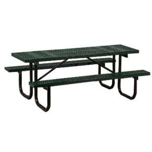   Plastic Coated Picnic Table with Galvanized Frame Patio, Lawn