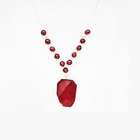   Jewelry Sterling Silver Red Agate and FW Pearl Necklace (13 14 mm