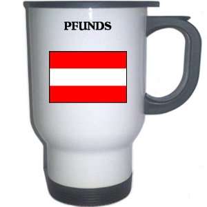 Austria   PFUNDS White Stainless Steel Mug
