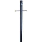 Design House 502047 Black Lamp Post with Cross Arm and Photo Eye