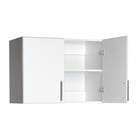   Elite Home Storage Collection White Finish Worktop 2 Door Cabinet