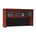   desk hutch with glass doors credenza and 2 glass display cabinets