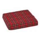   552 8004 9910 Convoluted Foam Chair Pad with Plaid Cover, Seat Only