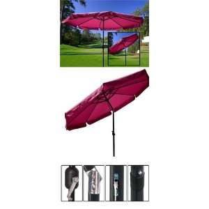  10 ft Outdoor Furniture Patio Table Umbrella Garnet Patio 
