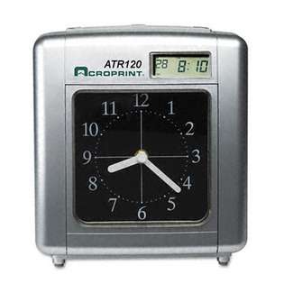   Acroprint Model ATR120 Analog/LCD Automatic Time Clock (Black and Red