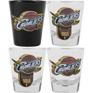  Cleveland Cavaliers 3D Logo Shot Glass Set Sports 