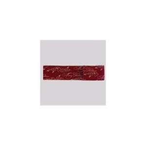   Burgundy and Gold Merry Christmas Wire Edged Ribbon 2.
