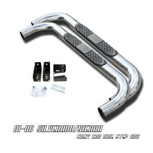  Stainless Steel Nerf Side Step Bar   2001 2006 Chevy 