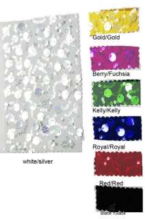 SEQUIN 4 WAY STRETCH FABRIC CHOICE OF COLOR 1 YARD  