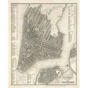  New York, Plan, 1844 Arts, Crafts & Sewing