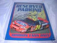 NASCAR JEFF GORDON #24 Metal Reserved Parking Sign  
