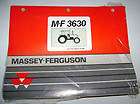 NEW Massey Ferguson MF 3630 Tractor Parts Catalog manual
