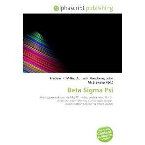  Beta Sigma Psi (9786134107990) Books