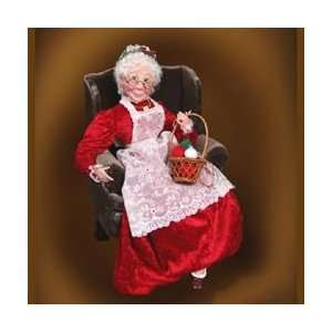  16.5 Mrs. Claus Sitting with Basket Christmas Table Top 