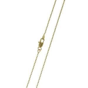   Gold Plated Bead Chain 1.2mm (16   30 Available)   20 Jewelry