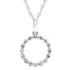 Sea of Diamonds 14k White Gold & Diamond Circle of Life Pendant with 