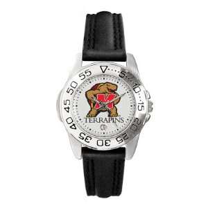  Maryland Terrapins  (University of) Ladies Leather Sports Watch 