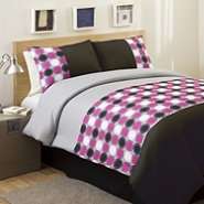 Lush Decor Mod Juvy 4pc Full Comforter Set Pink/Gray 