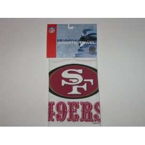 SAN FRANCISCO 49ERS Logo 16 x 25 GOLF / SPORTS TOWEL with Grommet 