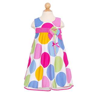   Baby Girls Pastel Dot Balloon First Birthday Dress 18M 