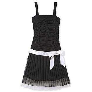 Girls 7 16 Pleated Black Dress  Amys Closet Clothing Girls Dresses 
