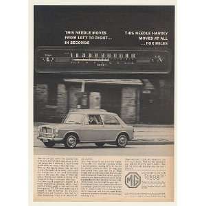  1964 MG Sports Sedan Speedometer Fuel Needle Moves Print 