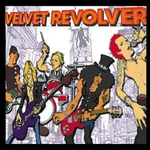  Velvet Revolver Cartoon Button B 3012