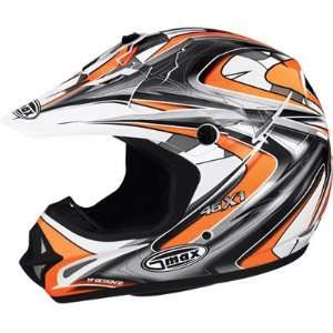  G MAX GM46 X 1 Helmet Core White/Orange/Silver 846253 TC 6 