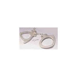  Model 110 Large Size Chain Linked Handcuffs, Nickle 