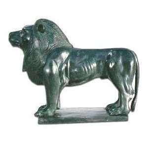   Metropolitan Galleries SRB991714 Standing Lion Bronze