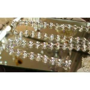  Clear Crystal Garland, Octagon Cut Crystal Chain, 14mm Crystal 
