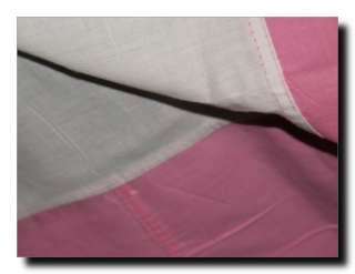 Vintage Linens Pink Applique Shabby Tablecloth  